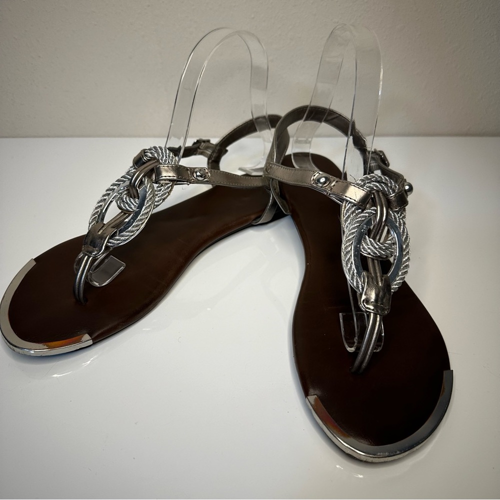 Mossimo silver sandals